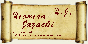 Miomira Jazački vizit kartica